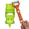 2-in-1 Multifunctional Vegetable Peeler with Stainless Steel Blades Potato Peeler Vegetable Chopper Tool for Home Kitchen