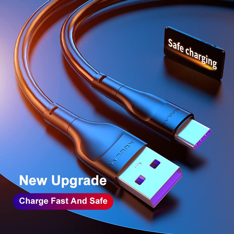 Kuulaa USB Data Cable 3A Fast Charging Cable Lightning Cable Micro USB Type C Cable Phone Charge Cable for Iphone