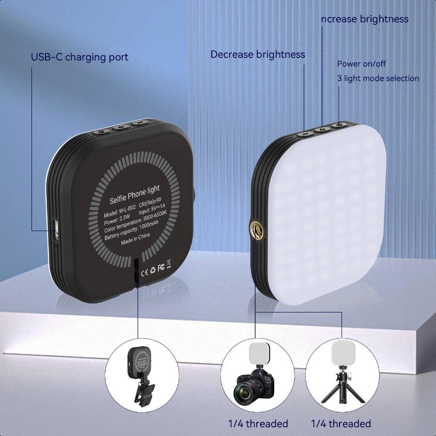 

Мини Магнитный Телефонный Селфи-Свет Совместимый с iPhone Magsafe Накладной Карманный Свет для Планшета Ноутбука Компьютера Видеозвонок Zoom United States