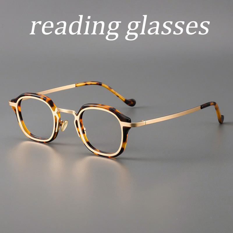 

Shatar High Quality Metal Small Frame Reading Glasses For Men Middle-Aged Elderly Business Anti Blue Light Reading Glasses 0