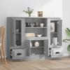 VidaXL Buffets 3 pcs sonoma gris bois d'ingénierie 3185317