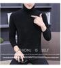Trendy Men's High Neck Chenille Sweater - Japanese Style Loose Knit Winter Pullover
