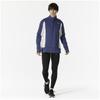 Running Wear Warma Light Half Fleece Reflective Estate Blue [Mizuno] Shirt, Zip, Aurora, Warm, Lining, Stretch, Print, J2MCA505, Men's,