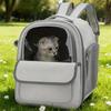 Sac à dos transporteur pour animaux de compagnie pliable et portable en maille respirante de grande capacité pour chien et chat, fournitures de voyage en plein air, camping, randonnée