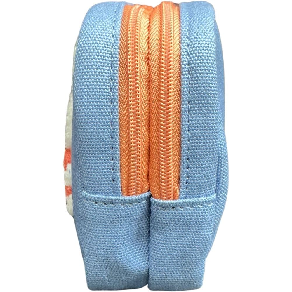 Marimo Craft MIFY Colorful Sagara Series Double Zipper Pouch Colorful Sagara MIFY small item storage character W100 x H100 x Blue. pouch, blue.