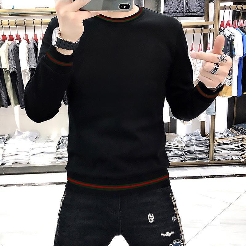Men s Slim-Fit Hoodie - Autumn/Winter Casual Letter Print 3XL (160-175 jin)