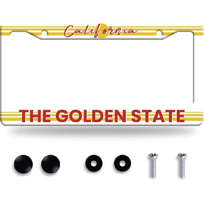 Butterfly License Plate Frame Beautiful Butterflies License Plate Stainless Steel Auto Parts With Screws Size 12.3" X 6.3" For Men Women