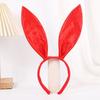 Plush Rabbit Ear Shape Headband Bowtie and Tail Set Carnival Costume Supplies