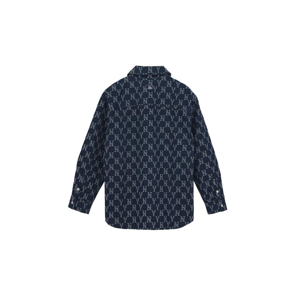 New MLB New York Yankees FW22 Denim Jacket Unisex Blue 3ADRM0224-50NYD