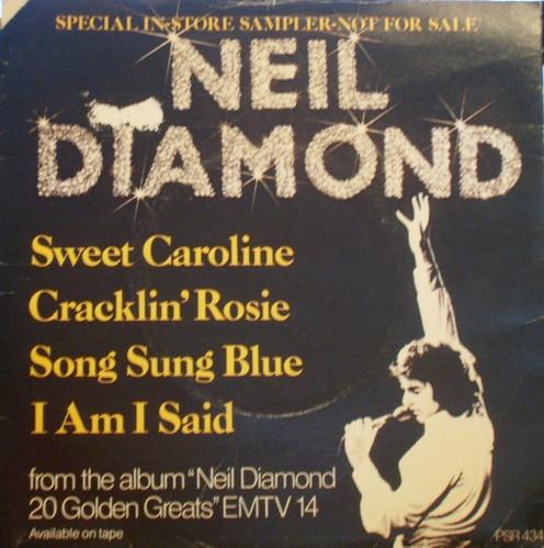7inch Record NEIL DIAMOND - Neil Diamond PSR434 MCA Records 1978 UK Rock Used