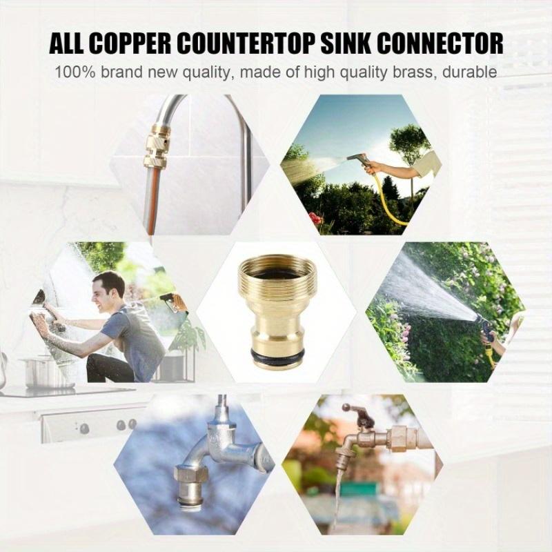 1PC Durable Quick Connection Garden Water Pipe Adapter - Leak-proof Faucet Connector for Easy Watering