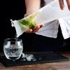 Water Pitcher 1.5L Water Bottle with Flip Cap Transparent Juice Container Round Square Base Milk Bottle for Home Kitchen Bar Restaurant