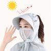 Breathable Women Uv Protection Riding Supplies Rechargeable Wide Brim Neck Cooling Cap Sun Shading Cap Fishing Fan Hat Sun Hat