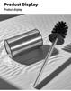 Floor-Standing & Wall-Mounted SUS304 Stainless Steel Toilet Brush Holder Set