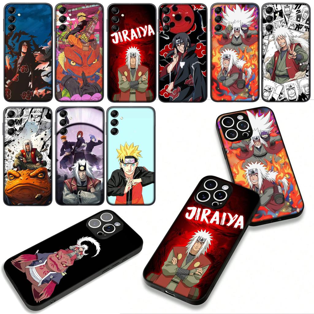 Coque de téléphone Jiraiya Naruto Uchiha Itachi pour Samsung Galaxy A36 A17 A26 A07 A35 A54 A53 A13 A33 A34 S8 S9 S20 S21 FE S10 Plus