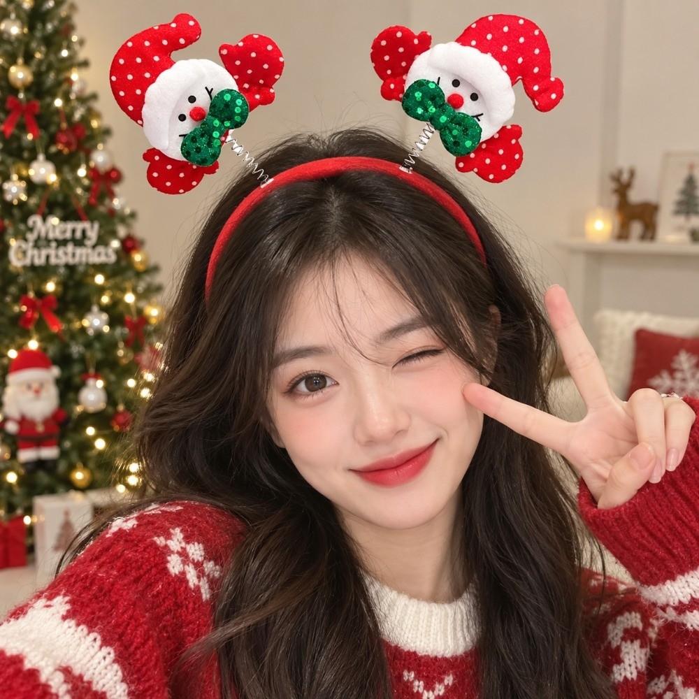 Novelty Santa Claus Hair Accessories Lightweight Reindeer Antler Hair Hoop Party
