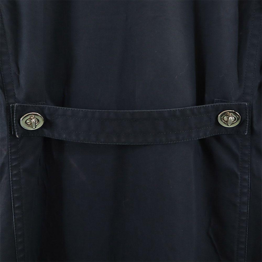 COACH Stainless collar coat 4 Navy Women Used
