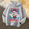 Cute PAW Patrol Kids Hoodies Skye Rubble Print Sweatshirt Trendy Long Sleeve Pullover Toddler Boys Girls Daily Outfit Gifts