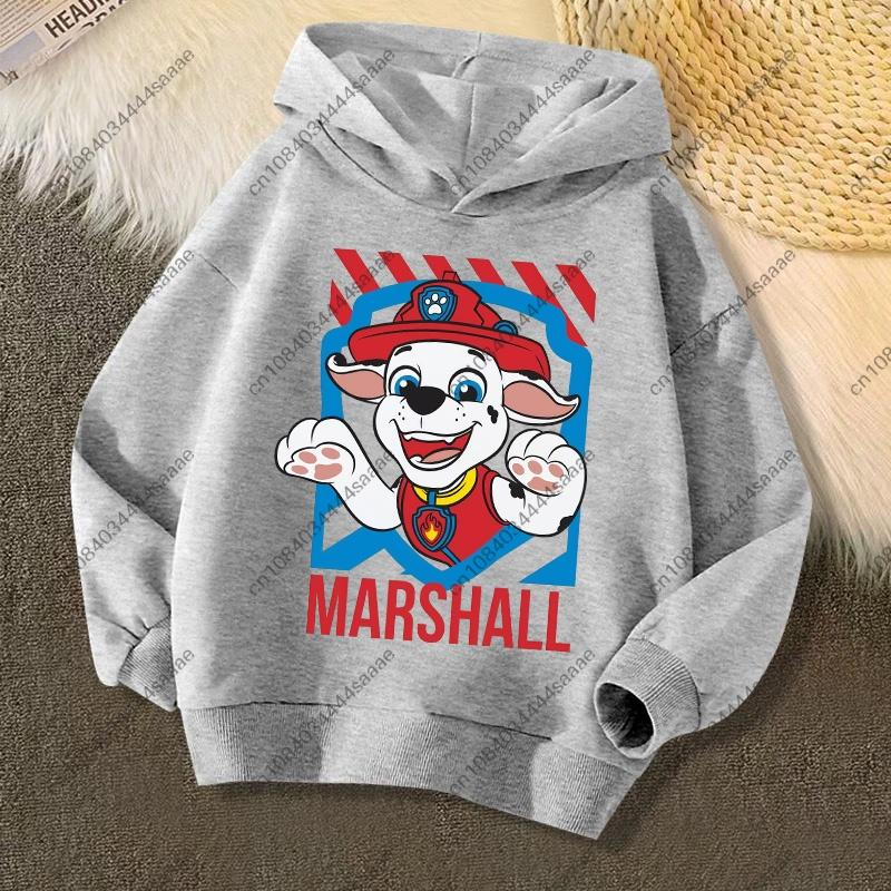 Cute PAW Patrol Kids Hoodies Skye Rubble Print Sweatshirt Trendy Long Sleeve Pullover Toddler Boys Girls Daily Outfit Gifts