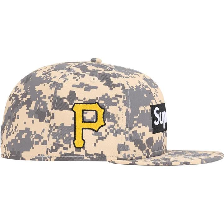 Supreme MLB New Era Teams Box Logo Pittsburgh Pirates Digi Camo
