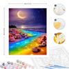 RUOPOTY Diy Paint By Number For Adults Beginner Colorful Beach Landscape Acrylic Paint On Number For Home Wall Decor 40x50cm