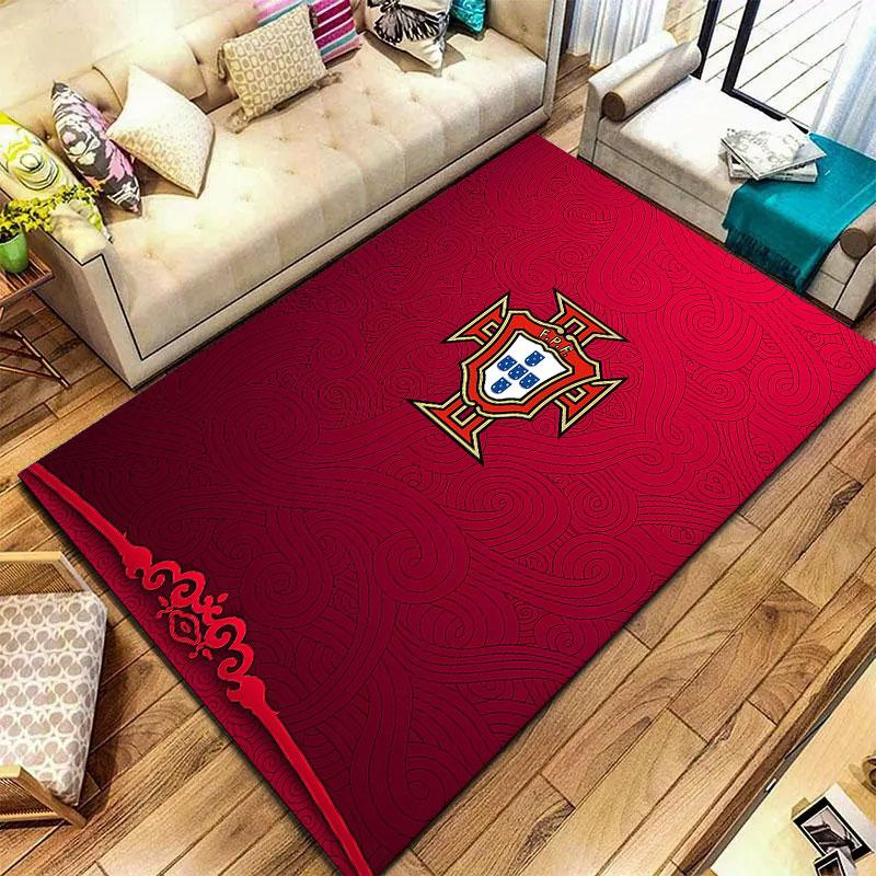 Portugal National Football Team Carpet Rug for Living Room Bedroom Home Sofa Decoration,Kids play Non-slip Floor Mat