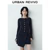 UR Women's Casual Color-Block Cotton Knit Cardigan
