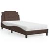 VidaXL Lit avec Matelas, Lit Rembourré avec Coussin de Tête de Lit, Lit Simple, Lit Adulte, Meuble de Chambre à Coucher 3208840