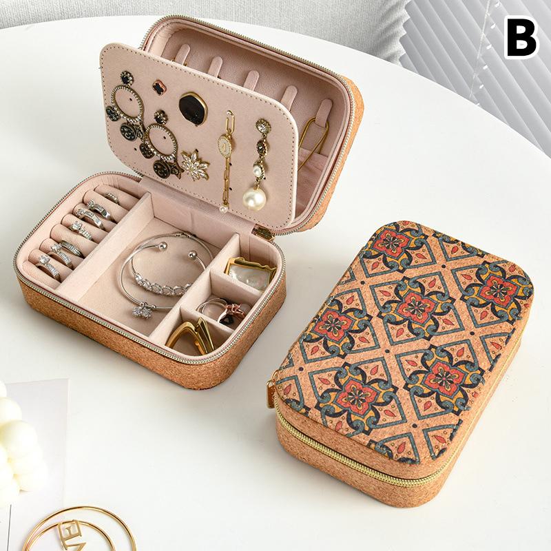 New Jewelry Organizer Display Jewelry Case Box Travel Portable Jewelry Box Storage Organizer Earring Holder Gift