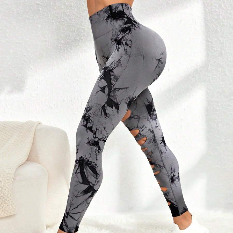 

Жіночі еластичні швидковисихаючі легінси для бігу та йоги Medium