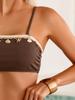 European & American Lace-Up Bandeau Bikini Set: Sexy Cross-Border Split Swimsuit