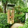 1 Large Copper Bell Wind Chime with Aluminum Alloy Tube - Battery-Free, Perfect for Outdoor Garden and Home Decor