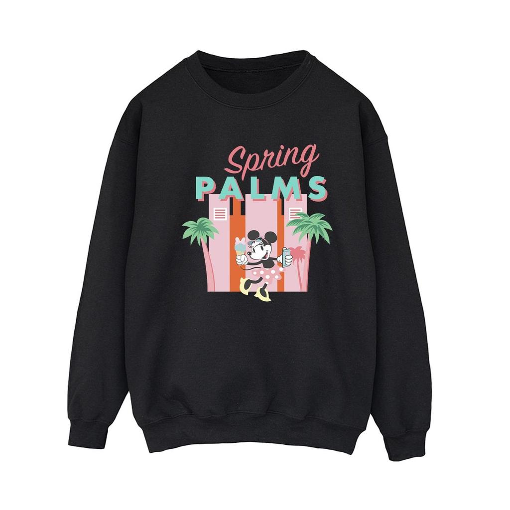 Disney Womens/Ladies Minnie Mouse Spring Palms Sweatshirt
