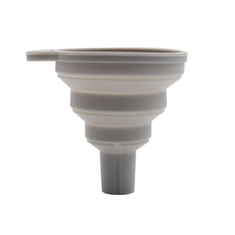 

Мини складная воронка силиконовая складная портативная воронка для топливного бункера пива масла кухонных принадлежностей инструментов предметов серый