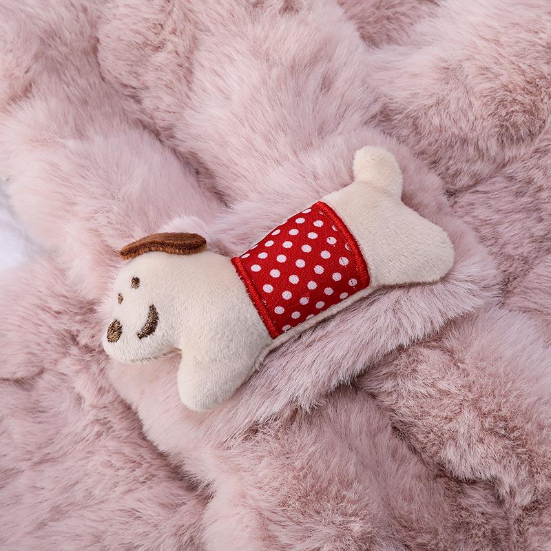 Plüsch Cartoon Snood im koreanischen Stil: Luxuriöser warmer Winterschal für Damen