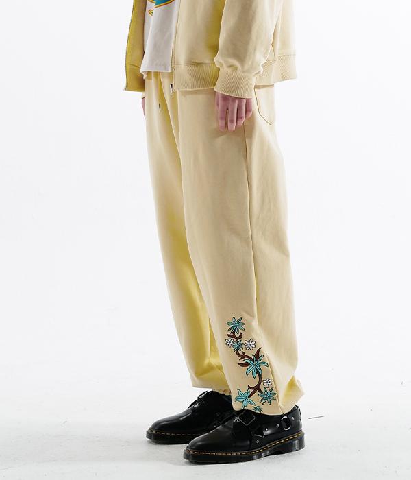 YOUTHBATH Cat N Maple Jogger Pants_Light Yellow
