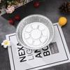50pcs 6in Round Tin Foil Pans Oilproof Heatproof Baking Roasting Foil Fryer Liners for Household