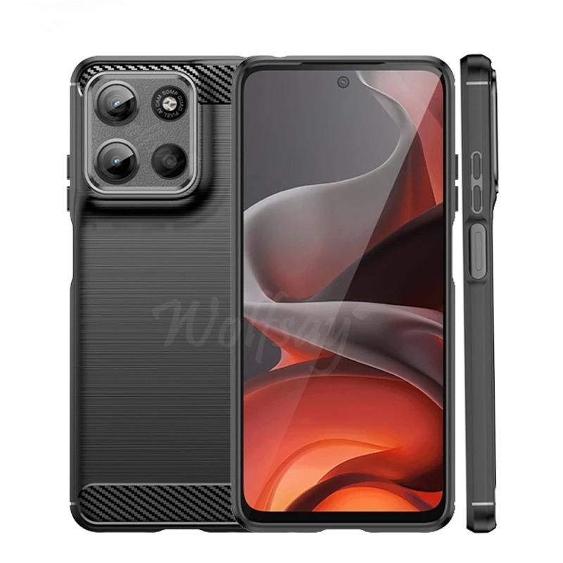 For Motorola Moto G15 Case Anti-knock Soft TPU Silicone Carbon Fiber Back Cover For Moto G15 Case For Moto G15 Case 6.72 Inch
