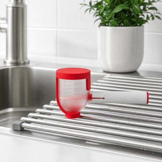 2Pcs Adjustable Funnel Dispenser, All in One Protein Powder Container with Scoop, Portable Supplement Storage for Narrow Bottles, Kitchen Tool
