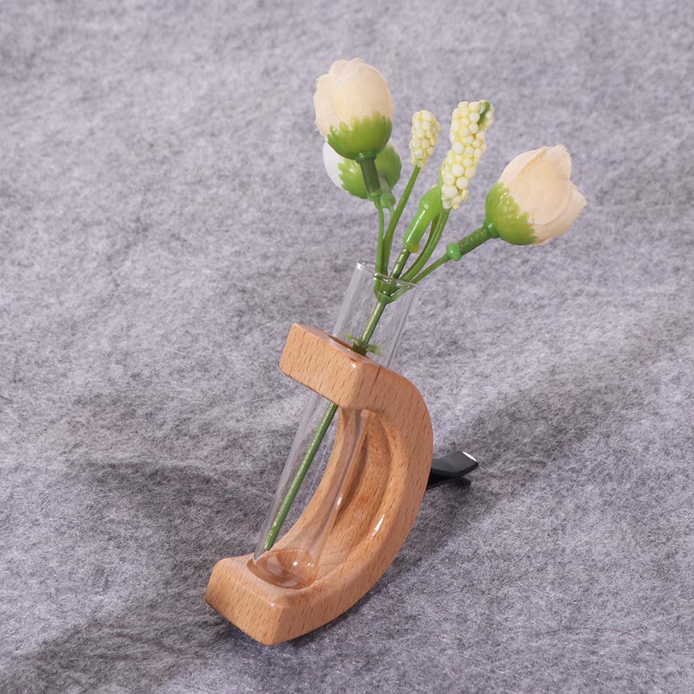 Creative DIY Flower Holder Mini Car Vent Decor Car Flower Vase Clip  Dashboard