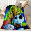 Christmas Nightmare Blanket Soft Warm Cozy Perfect for Livingroom Office Chair All-Season Use Playful Design Perfect Gift for Relatives and Friends