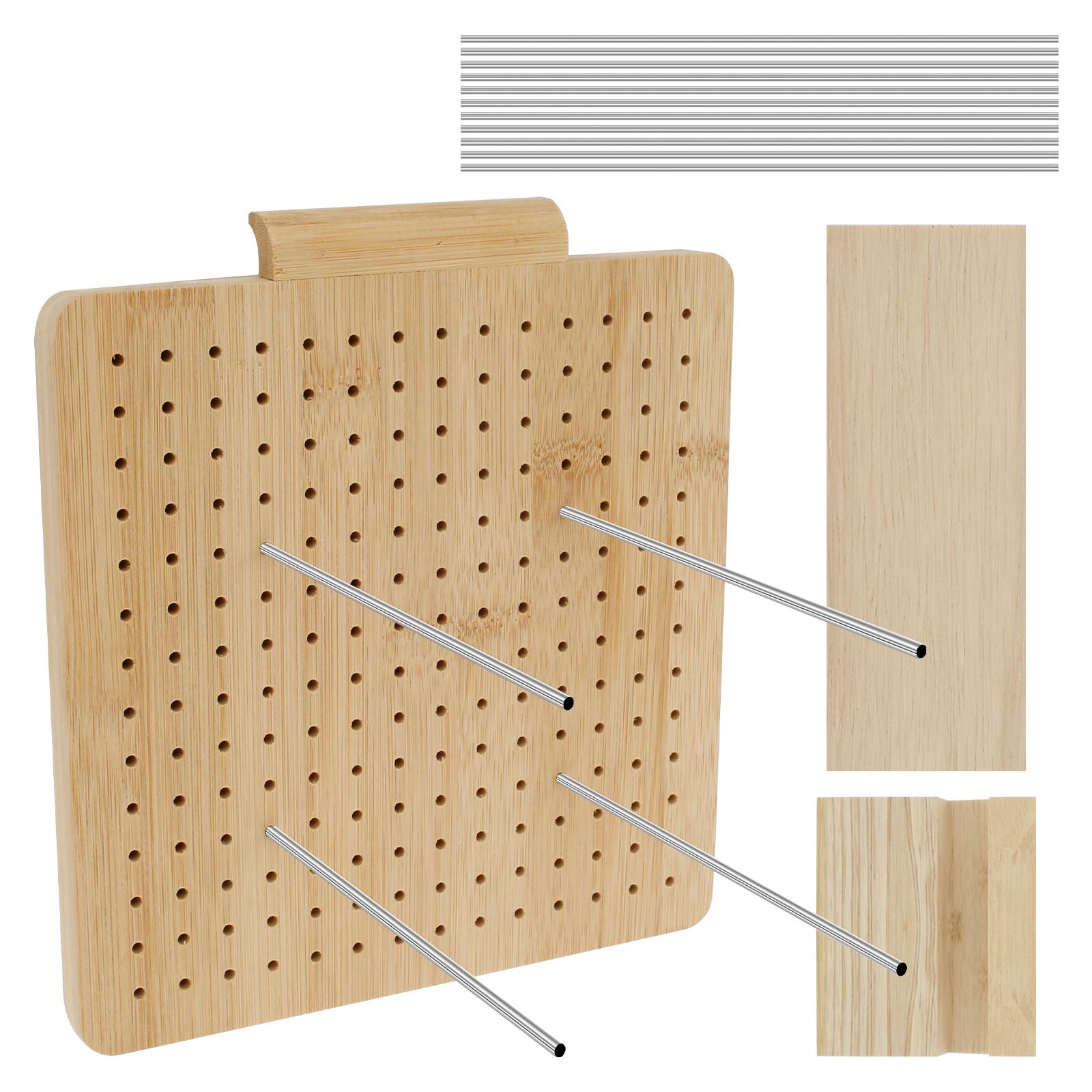 

Деревянная доска для блокировки вязания крючком с 15 штырями, ручная работа, коврик для блокировки вязания с канавкой для любителей рукоделия, швейные принадлежности