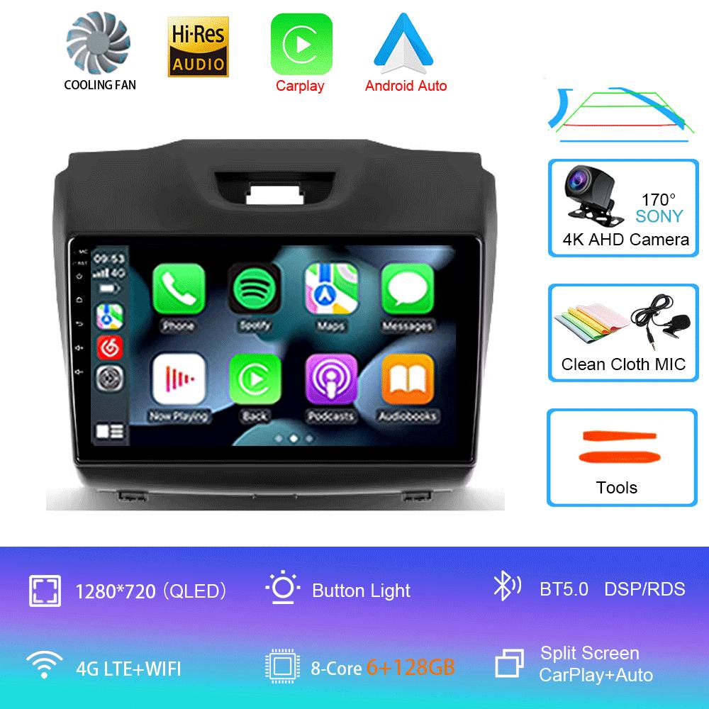 Car Radio Android 14 Carplay Multimedia For Chevrolet TrailBlazer 2012 - 2016 S-10 S10 Colorado For Isuzu D-Max DMAX Stereo 2din