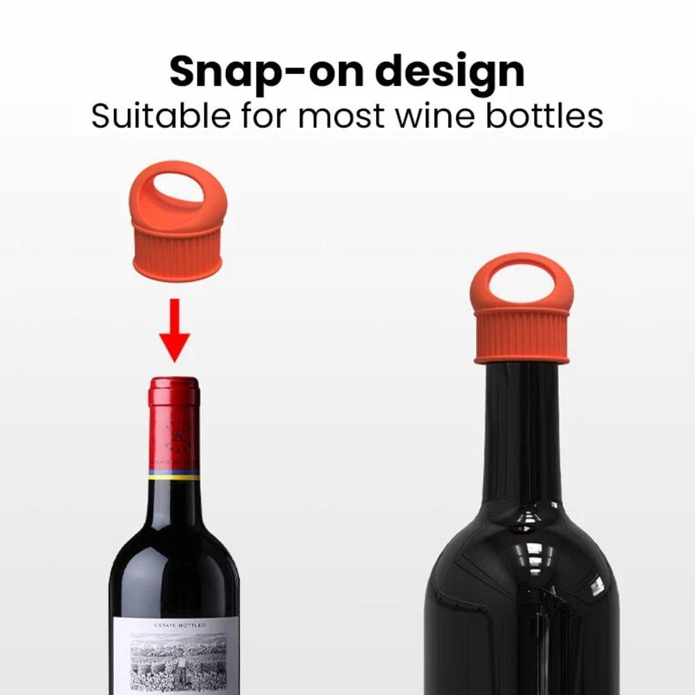 Reusable Flexible Silicone Wine Bottle Stopper Vacuum Sealed Leak Proof Silicone Bottle Cap Food Grade Wine Seal Stopper Cap