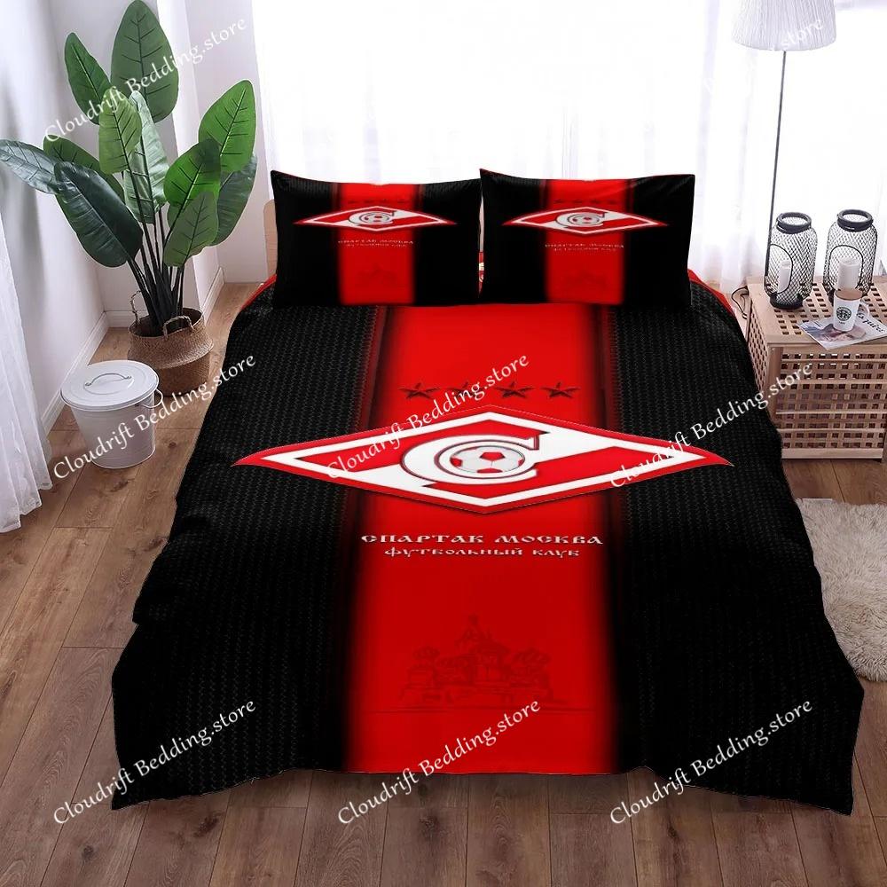 Moskau Spartak Bettwäsche-Set King Queen Doppel Twin Einzelbett Leinen-Set