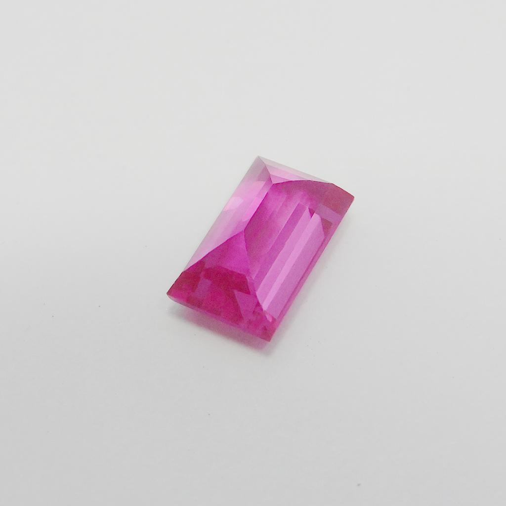 Rare Quality Natural Pink Ruby 5.75 Ct Emerald Cut Loose Gemstone CERTIFIED