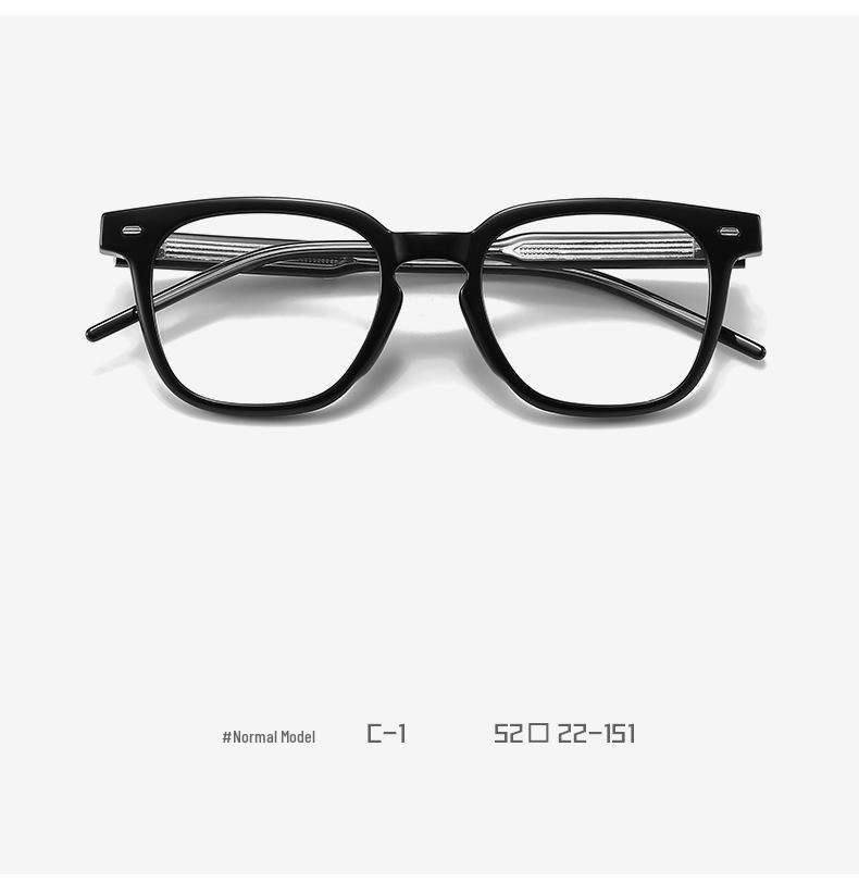 Blush GM Women's Eyeglass Frames Kub2116 - No Makeup Plano Anti-Blue Light Men's Transparent Black Frame