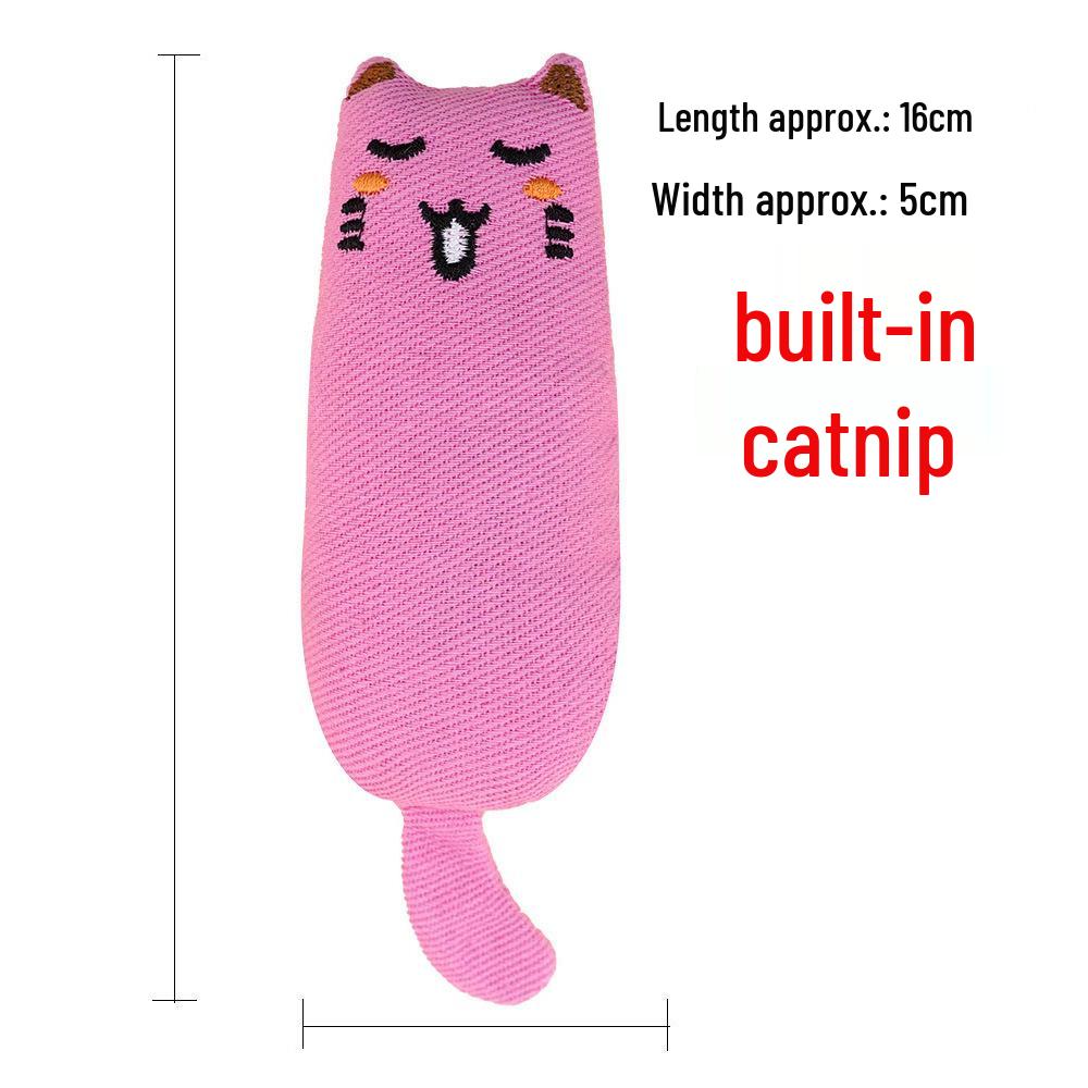 Mint Cat Toy - Cute, Wear-Resistant Teething Plaything in Pure Cotton