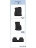 Black Nylon Wear-Resistant Floor Mats for SAIC Volkswagen Teramont X 2019-2024 Models