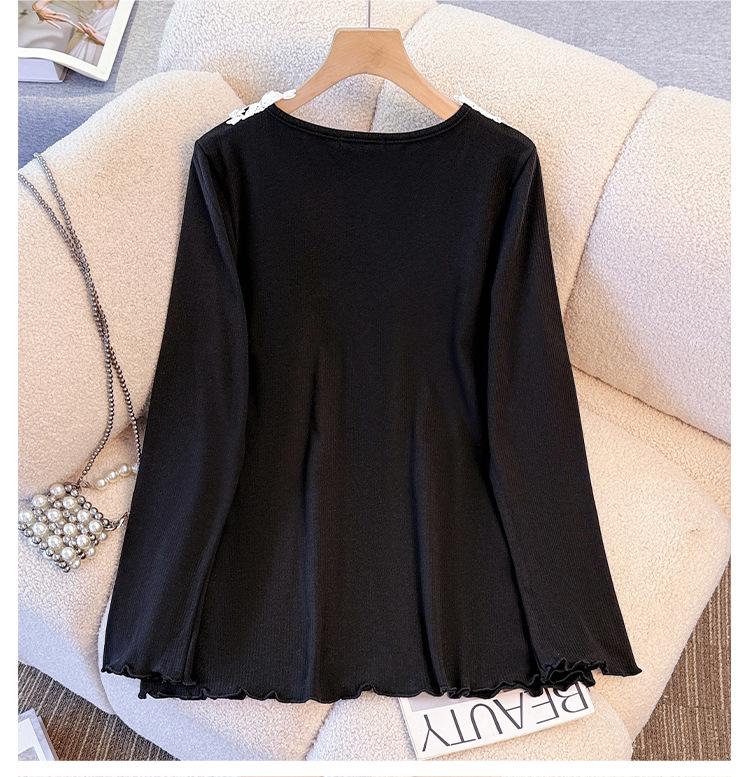 Plus Size Women's Long Sleeve Knitwear Top, Sizes 130-300 Jin - Sweet, Slimming Base Layer or Outerwear